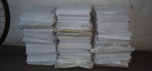 reciclando de papel en casa