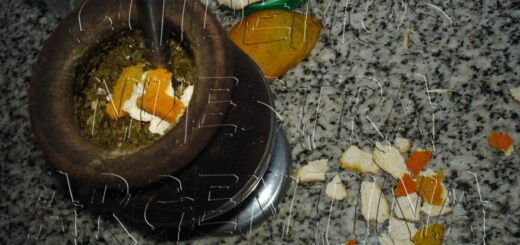 saborizar el mate con naranja